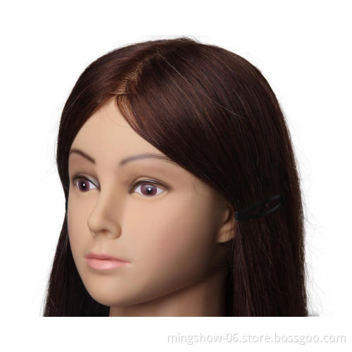 100 human hair training head for hairdressers mannequin head